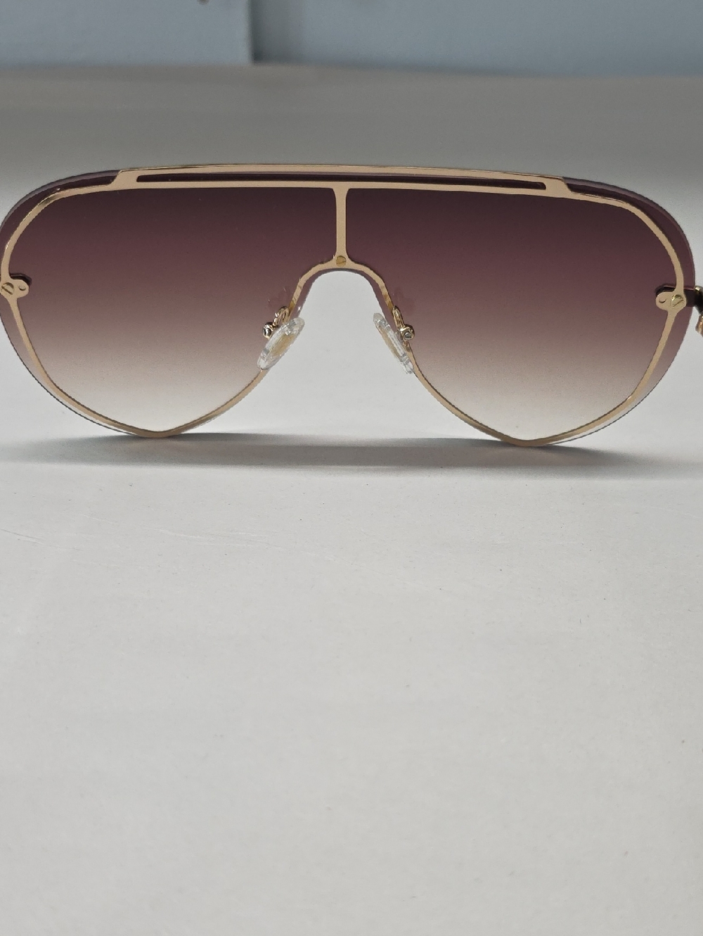 Diff Imani Shield Gold /Brown Gradient  Sunglasses - Picture 7 of 8